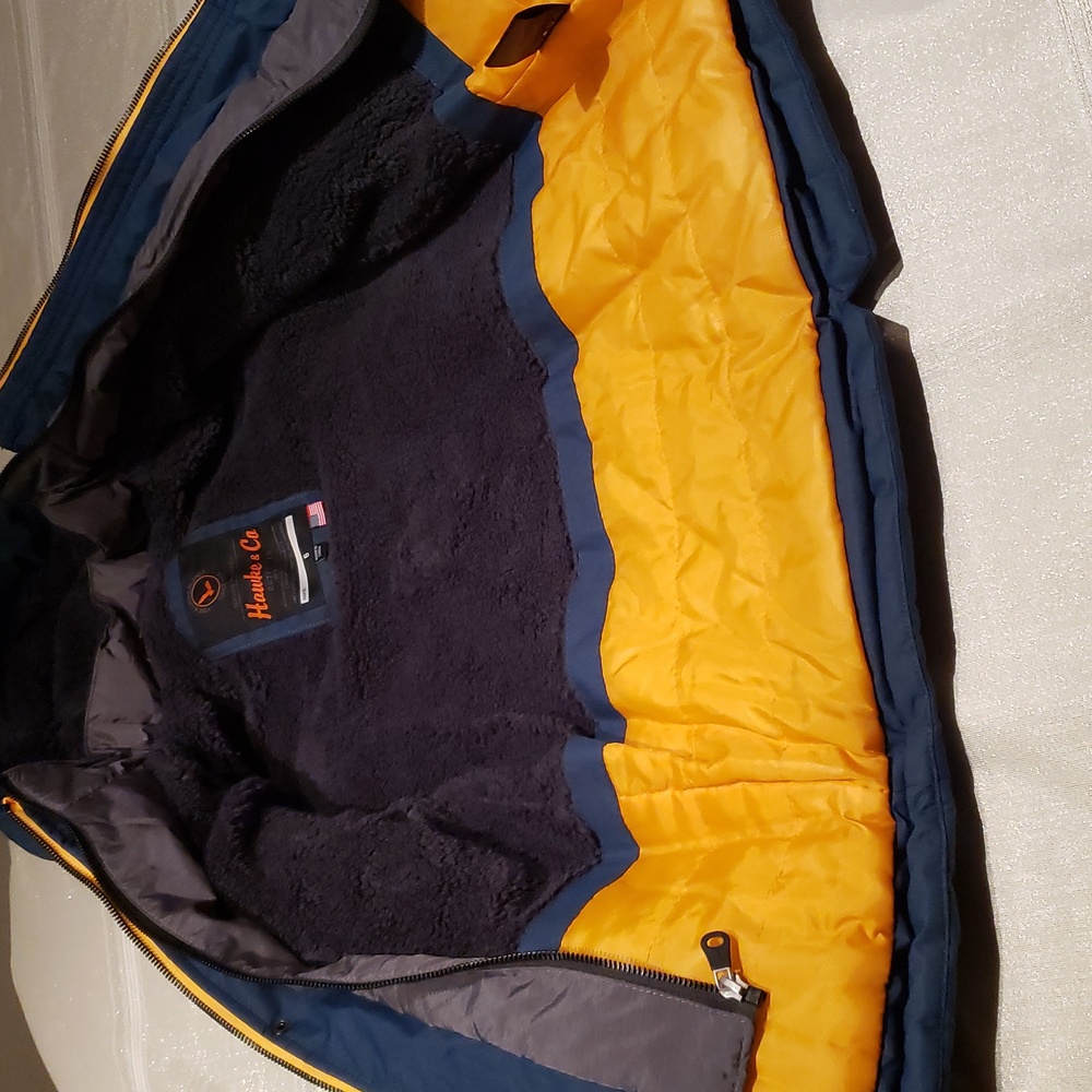 Hawke & Co. NEW Jacket Kids Reggie Hooded Tonal Vestee Parka (Little Boys) - Picture 8 of 17